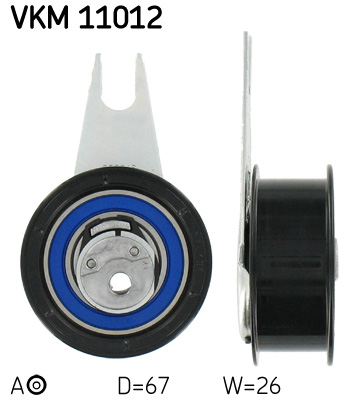 Tensioner Pulley, timing belt - VKM 11012 SKF